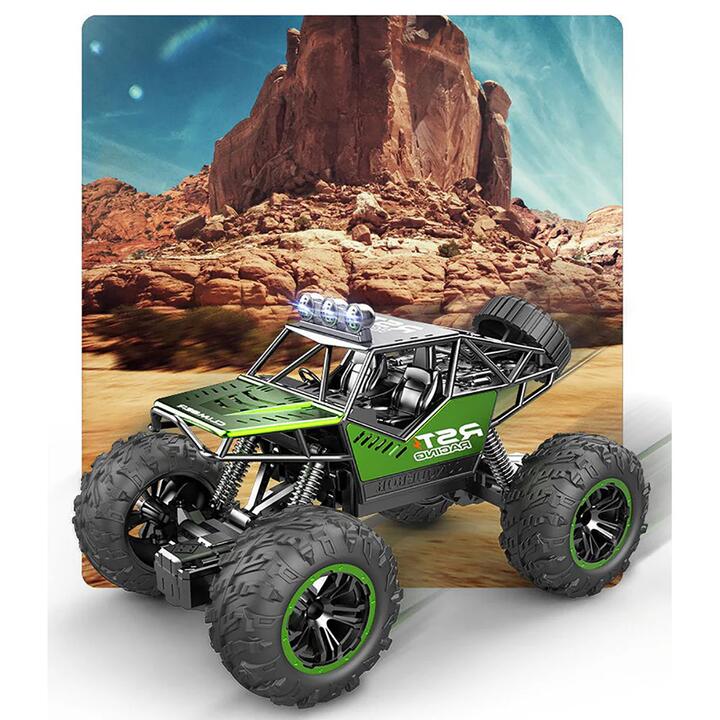 No Brainer Large 4WD Remote Control Off-Road Car - Random Color (Blue or Green)