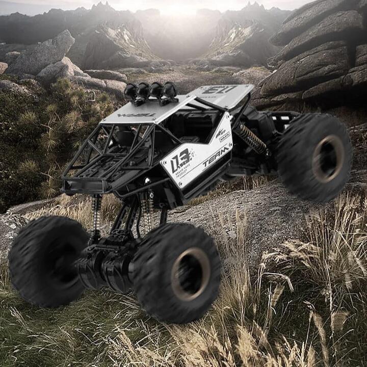 No Brainer 4WD Remote Control Monster Truck - Silver