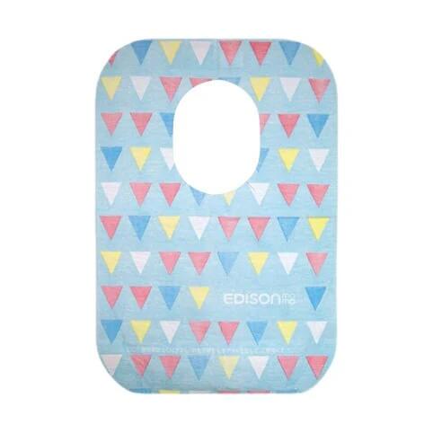 Edisonmama Disposable Baby Bibs - 8 Pieces, Blue & Pink