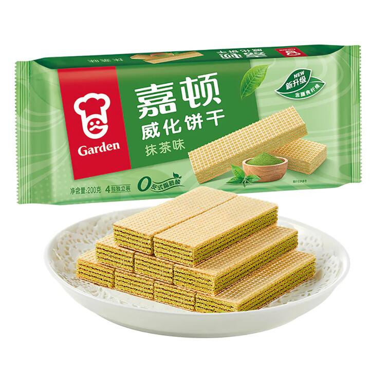 Garden Matcha Flavored Wafer Biscuits - 200g