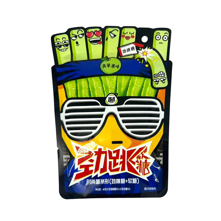 Bada Jumping Soft Candy - Green Apple Flavor, 42g
