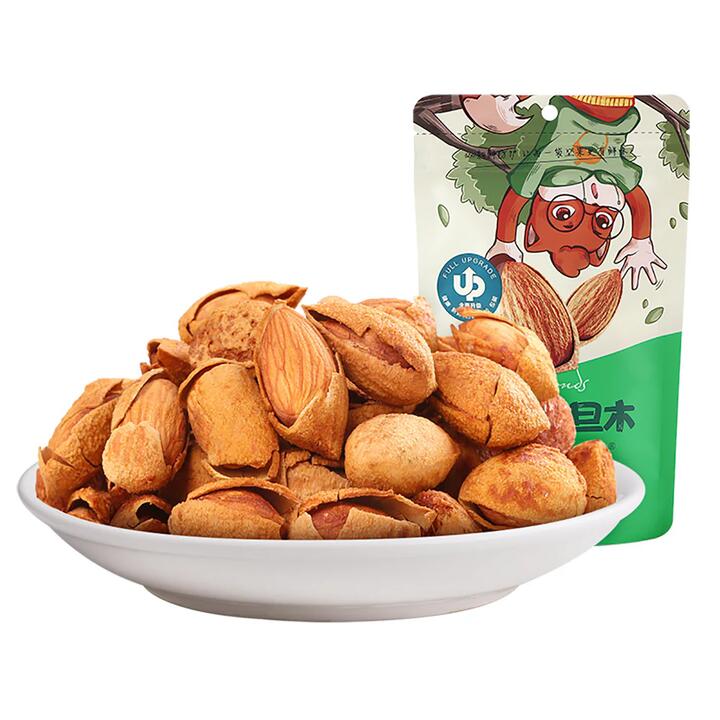 Three Squirrels Hand-Peeled Almonds - 120g