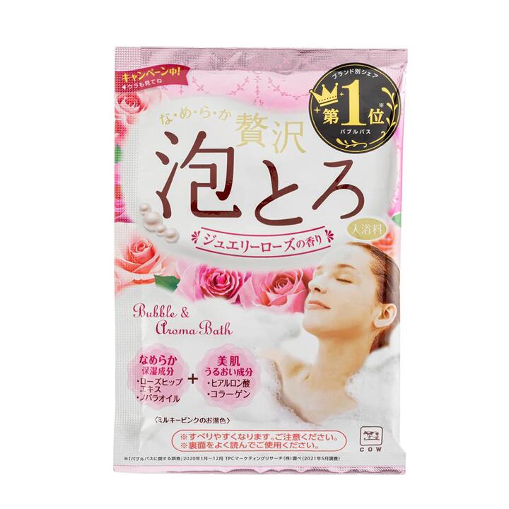 Cow Brand Milk Collagen Bubble Bath - Rose Scent, 30g