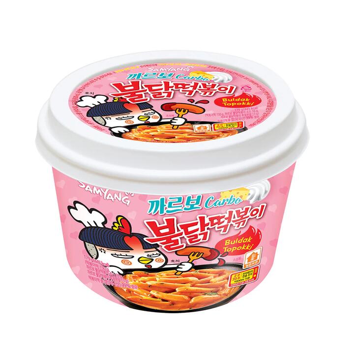 Samyang Spicy Carbonara Tteokbokki Rice Cake Bowl- 179g