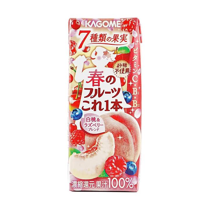 Kagome 100% Fruit Juice - 7 Mixed Fruits Spring Edition - 200ml
