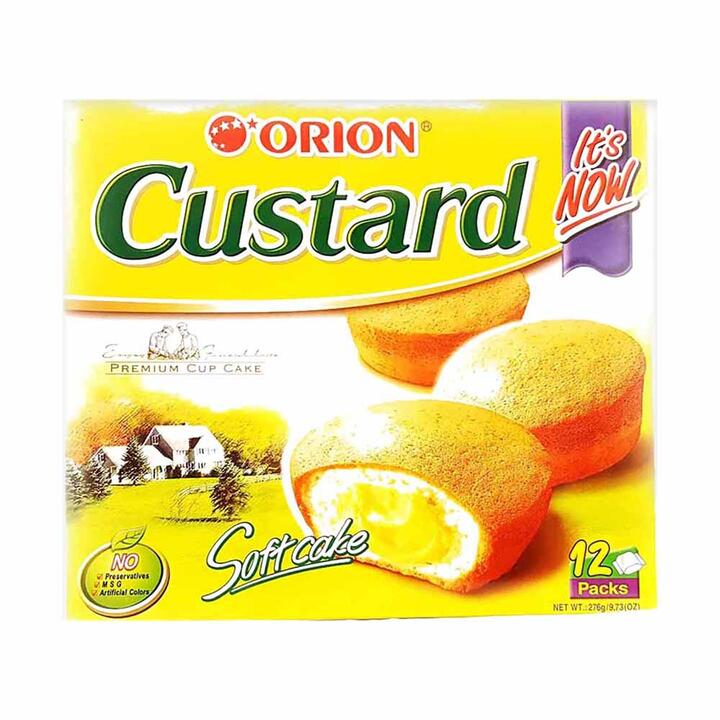 Orion Custard Softcake - 12 Packs, 276g