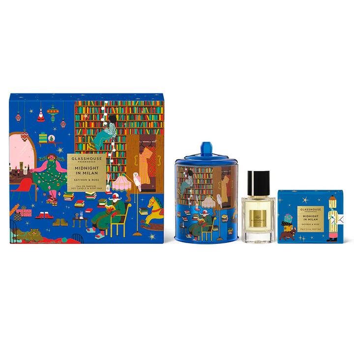 Glasshouse 2023 Christmas Limited Edition Blue Gift Box - 3 Piece Set