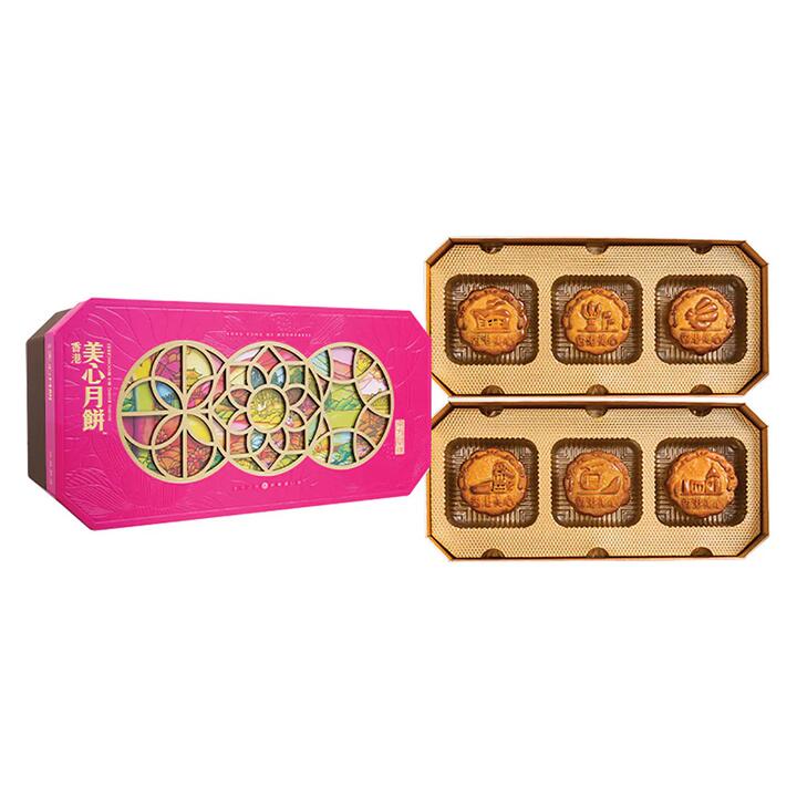 Hong Kong MX Maxim's Mooncakes Oriental Pearl Gift Box - 6 Pieces, 660g