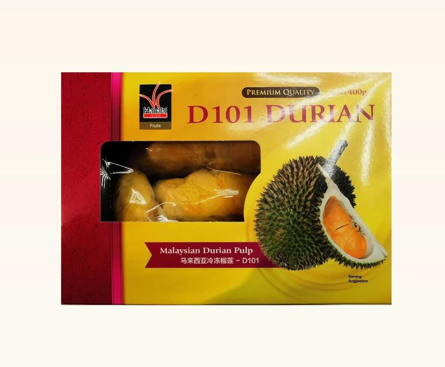 Hanabi Frozen Malaysian Durian Pulp - 400g
