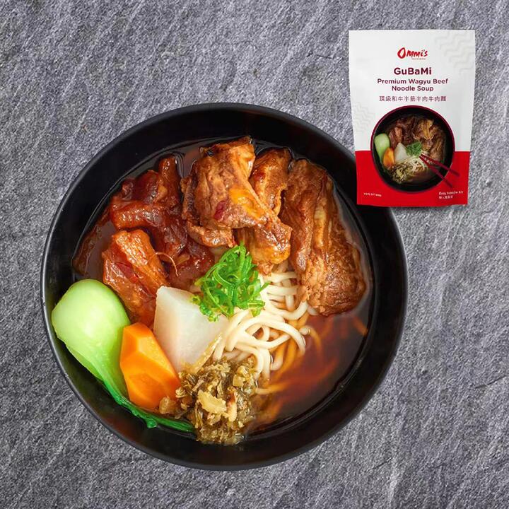 Ommi's Frozen Wagyu Beef Tendon and Meat Hand-Pulled Noodles - 800g