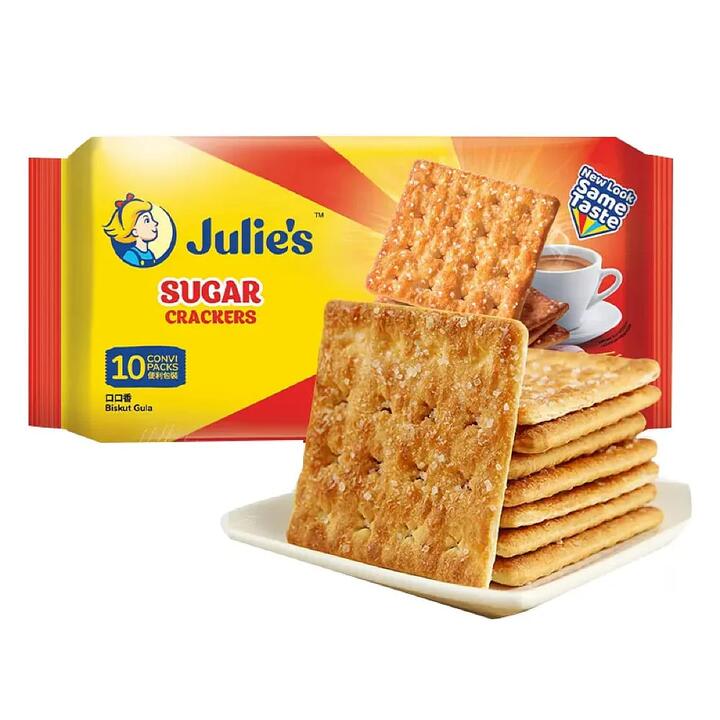 Julie's Sugar Crackers - 10 Packs, 260g