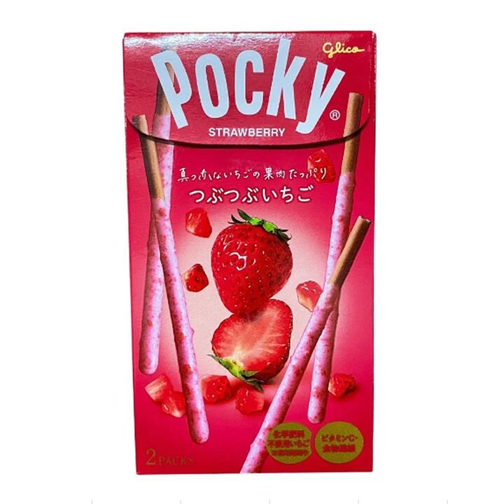 Glico Pocky Strawberry Coated Biscuit Sticks - 55g