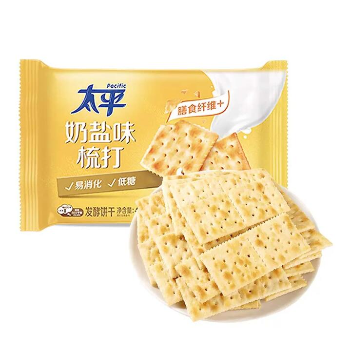 Pacific Milk Salty Flavor Soda Biscuits - 4 Packs, 100g