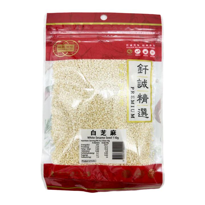 Golden Bai Wei Premium White Sesame Seeds - 100g