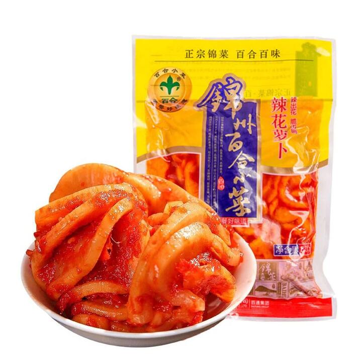 Baihe Jinzhou Spicy Pickled Radish - 248g