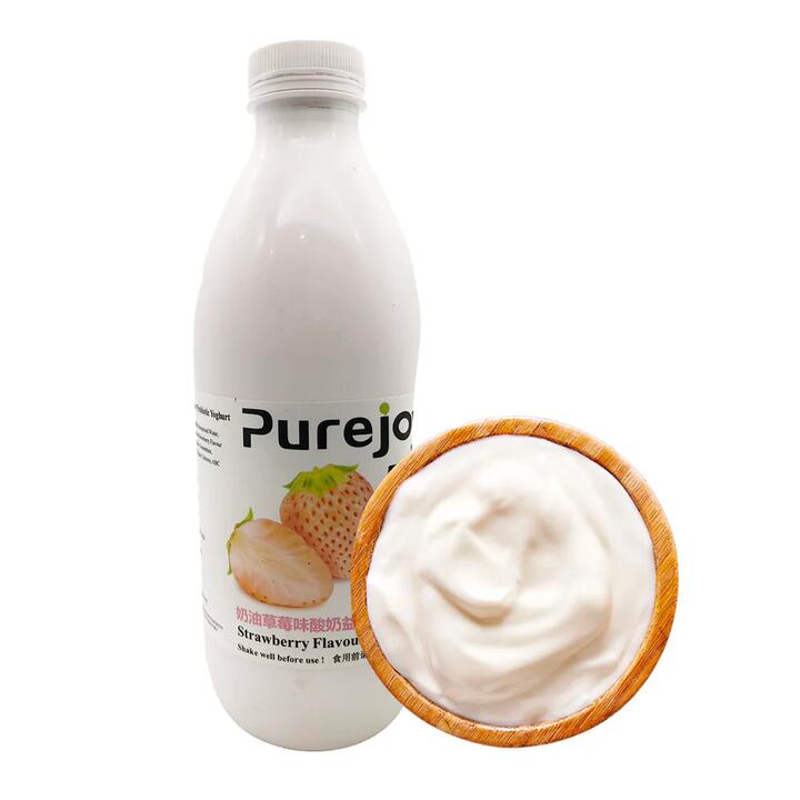 Purejoy Strawberry Flavour Yogurt - 1kg