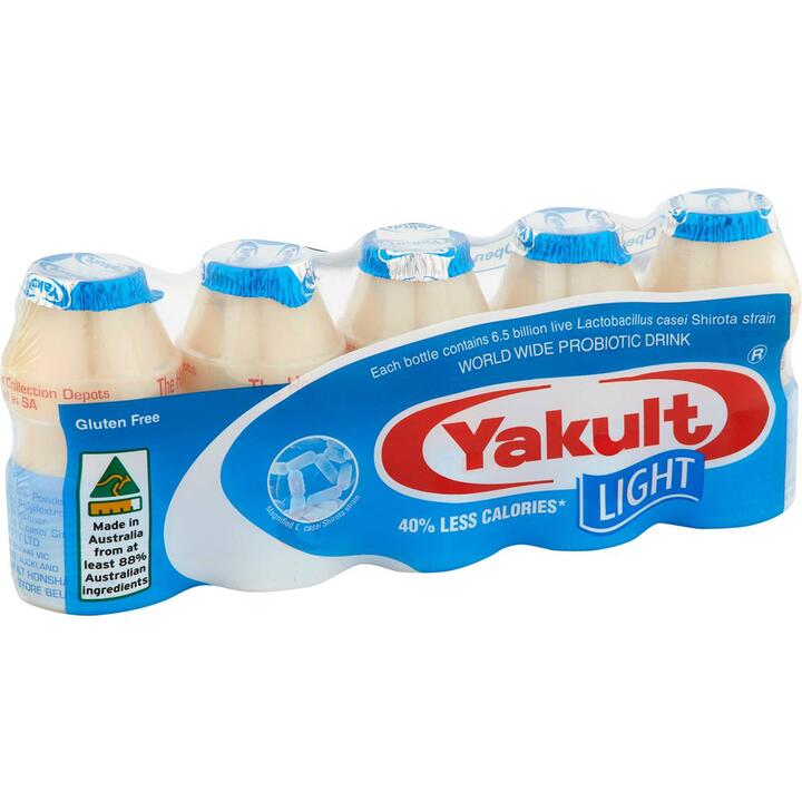 Yakult Light Low Sugar Probiotic Drink - 65ml x 5 Bottles