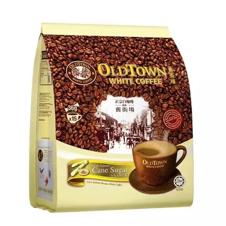 OldTown Authentic White Coffee with Natural Cane Sugar - 15 Sachets, 540g