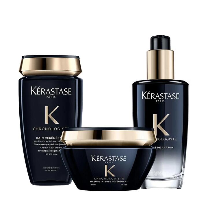 Kerastase Chronologiste Caviar Black Diamond Repair Set - 3 Pieces (Shampoo + Hair Mask + Hair Oil)