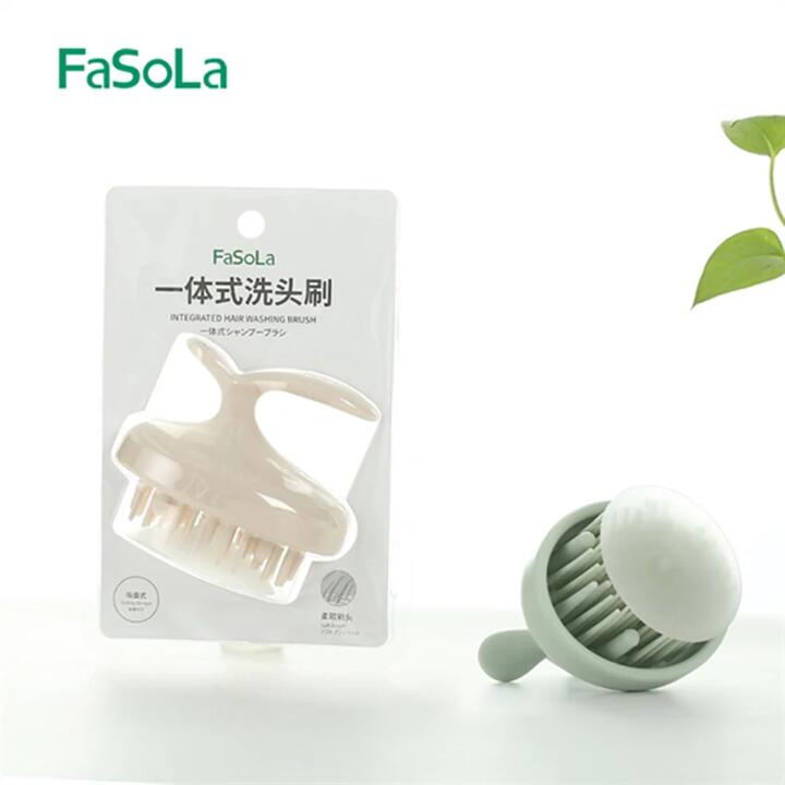 FaSoLa Integrated Hair Washing Brush - Pink