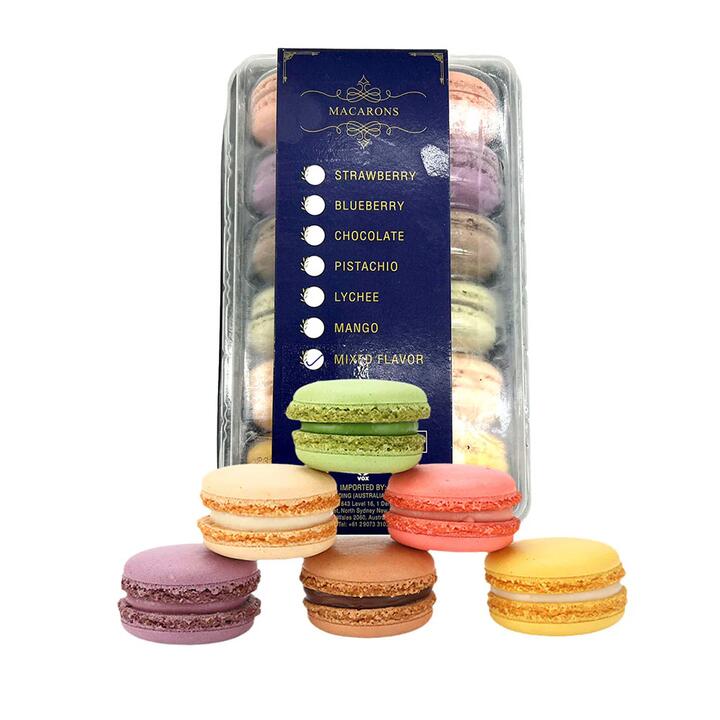 Frozen French Macarons Assorted Flavors - 12pcs, 140g