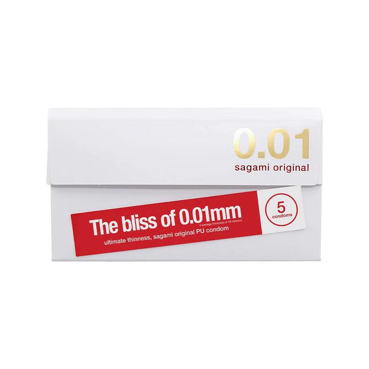 Sagami Original 0.01 Ultra-Thin Condoms - 5 Pieces