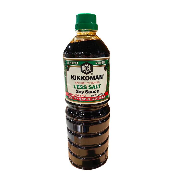 Kikkoman Less Salt Soy Sauce - 1L