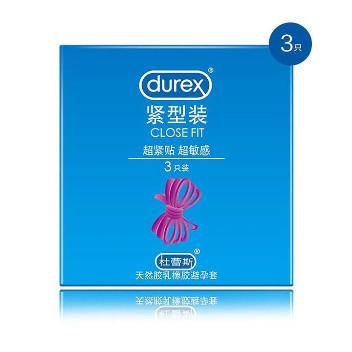 Durex Close Fit Condoms - Small Size, 3 Pieces