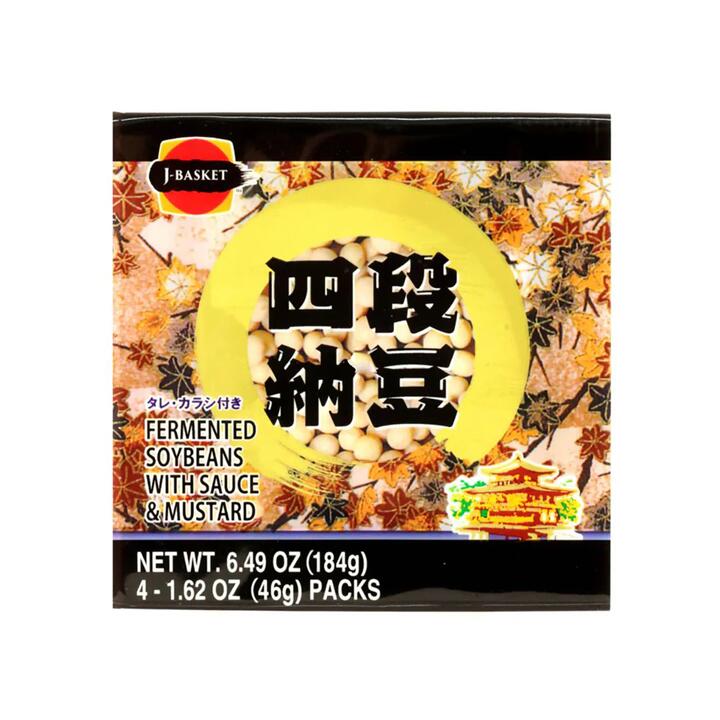 J-Basket Japanese Four-Pack Natto - 184g