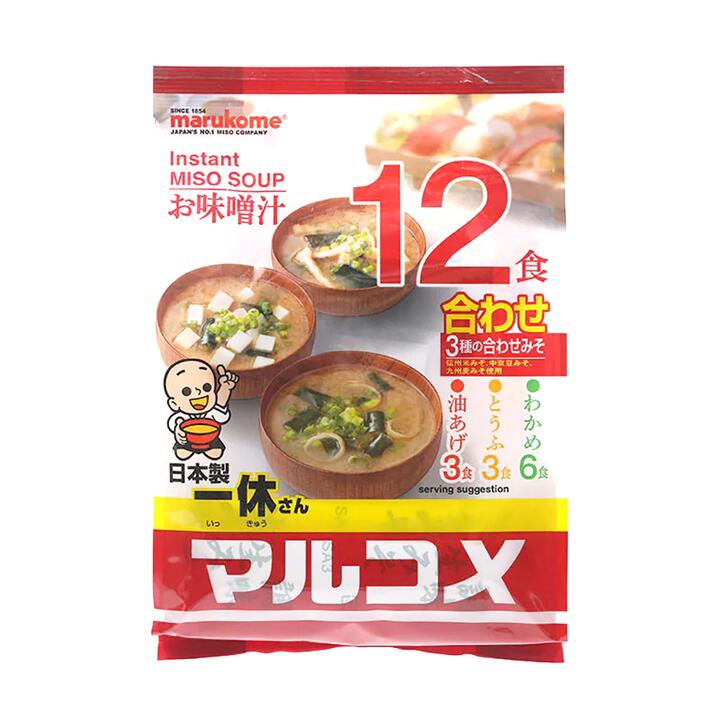 Marukome Japanese Instant Miso Soup Original Flavor - 222g
