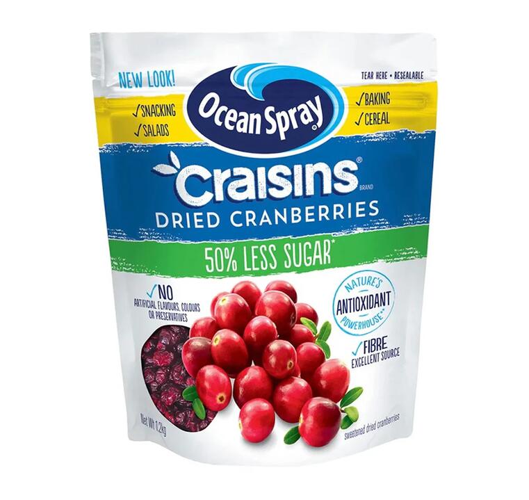Ocean Spray Reduced Sugar Dried Cranberries - 1.2kg