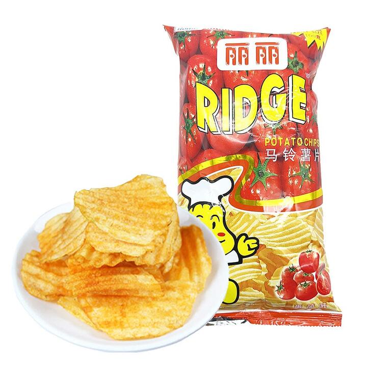 He Nai Ridge Potato Chips Tomato Flavor - 100g