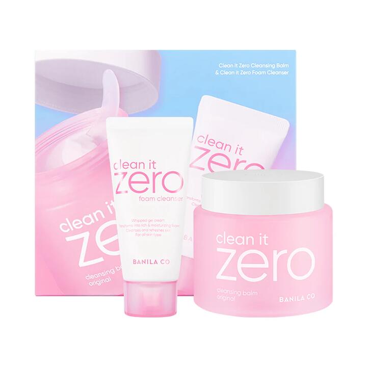 Banila Co Clean It Zero Cleansing Balm Original 180ml & Foam Cleanser 50ml Set