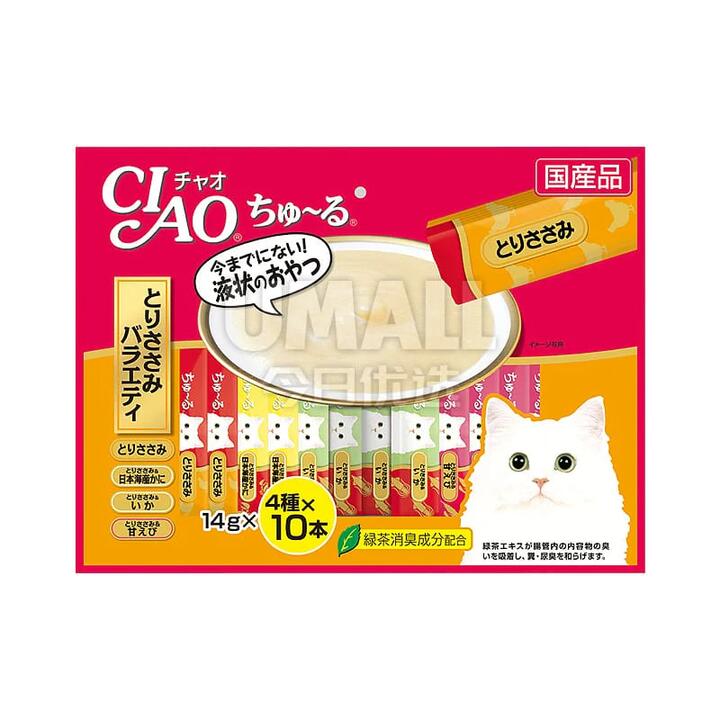CIAO Churu Chicken Variety Pack - 14g x 40 Sticks