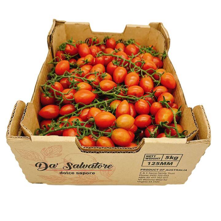 Box of Grape Tomatoes on the Vine - 5kg