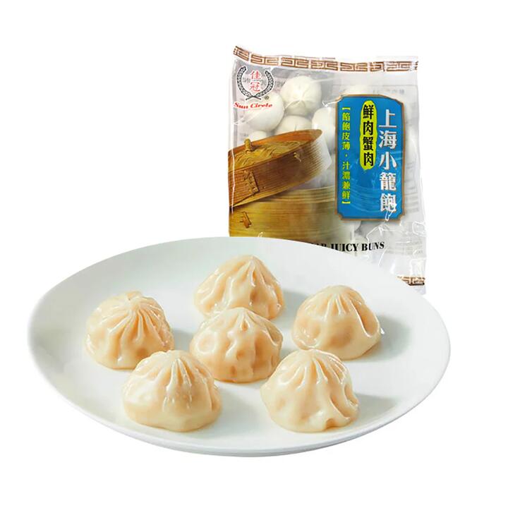 Jiaguan Frozen Shanghai Pork and Crab Meat Soup Dumplings - 400g