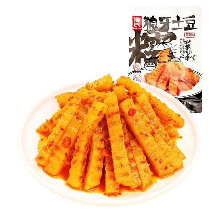 YuanShi Spicy Wolf Tooth Potato - 120g