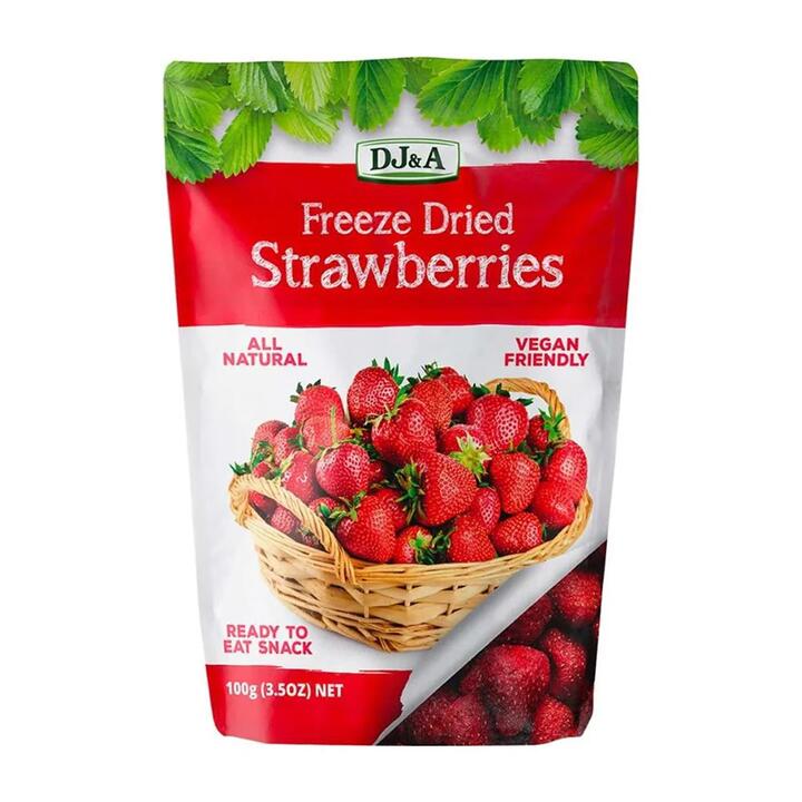 DJ&A Freeze Dried Strawberries 100g