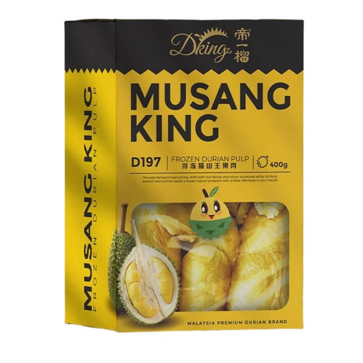 Dking Frozen Musang King Durian Flesh - 400g