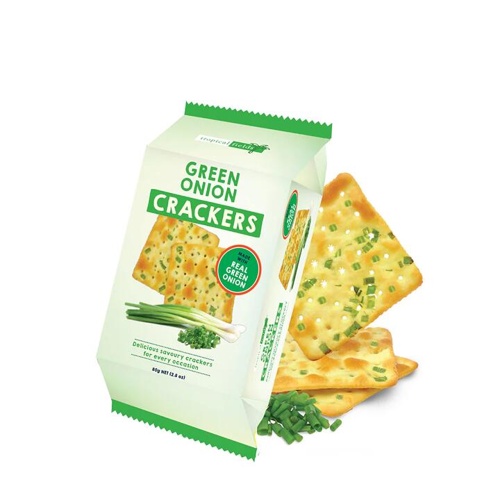 Tropical Fields Green Onion Crackers - 80g