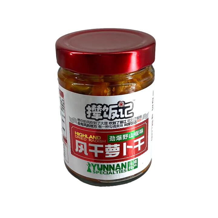 Nianfanji Highland Dried Radish with Spicy Wild Pepper Flavor - 218g