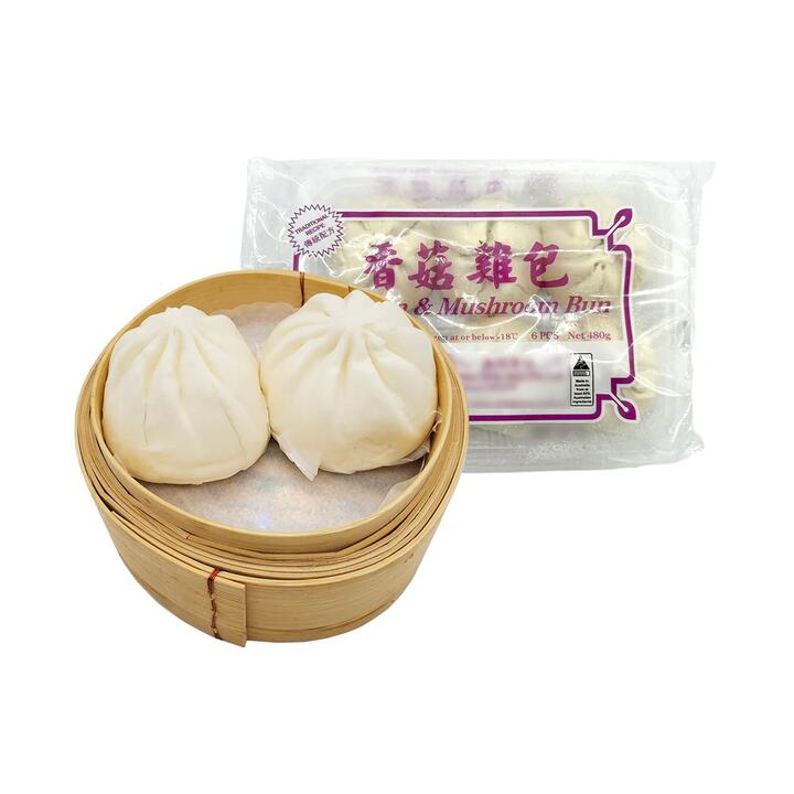 Jingmei Dim Sum Chicken & Mushroom Buns - 6pcs, 480g