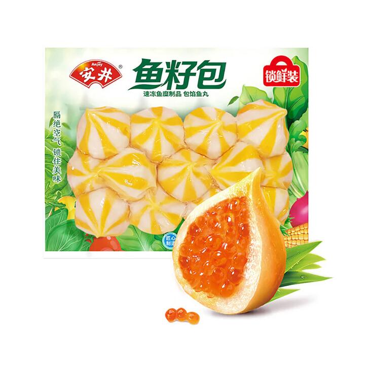 Anjoy Frozen Fish Roe Buns - 240g