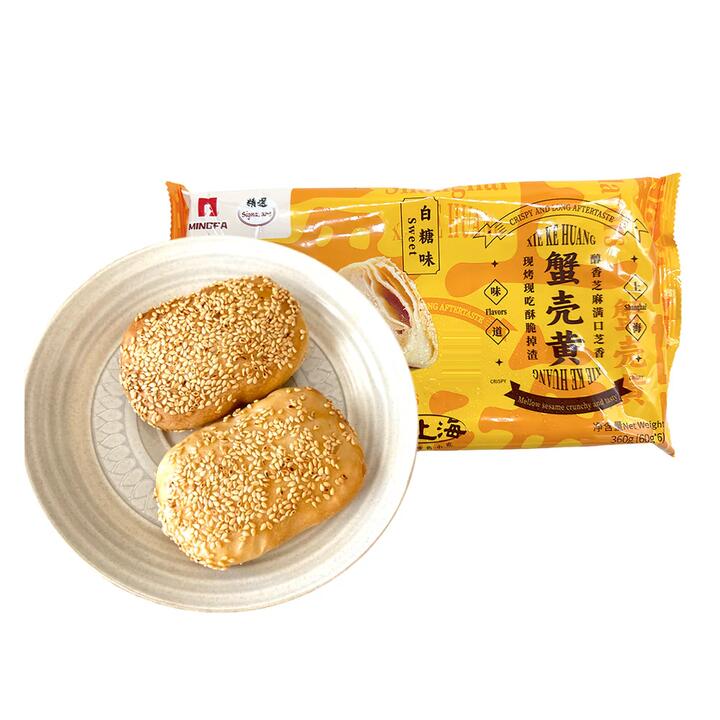 Mingfa Frozen Old Shanghai Crab Shell Pastry - Sweet Flavor, 360g