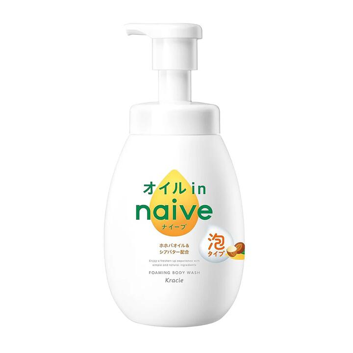Kracie Naive Foaming Body Wash Lemon Scent - 600ml