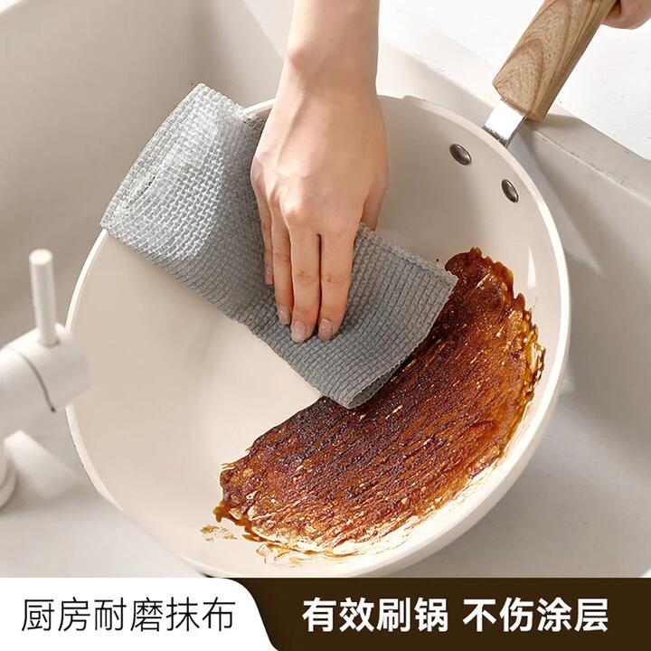 FaSoLa Durable Kitchen Cleaning Cloths - Gray, 25 Pieces