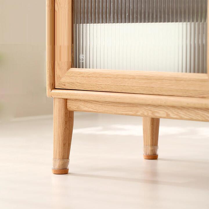 FaSoLa Transparent Chair Leg Covers - Medium, 4 Pieces