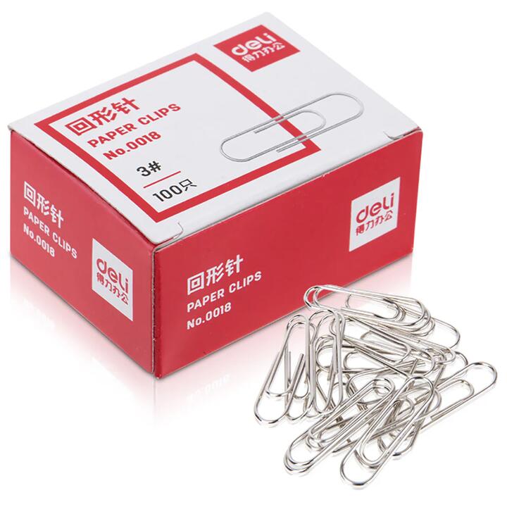Deli Paper Clips - 100 Pieces