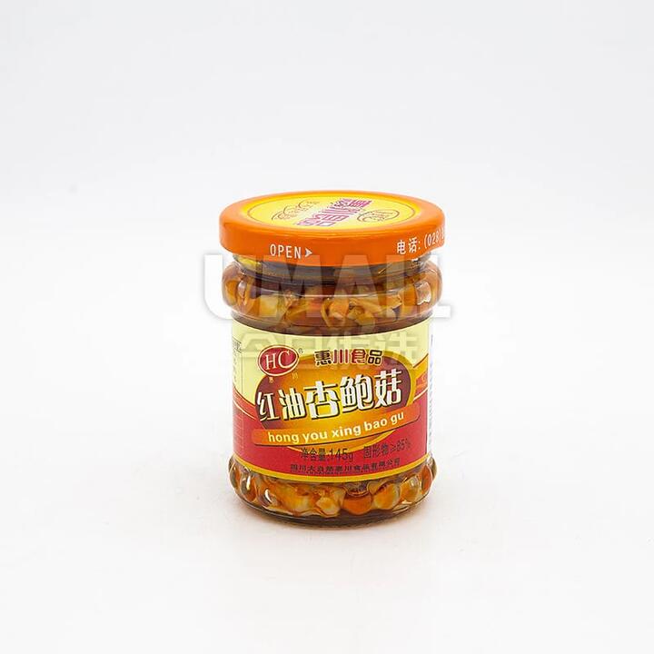 Huichuan Spicy King Oyster Mushrooms in Chili Oil - 145g