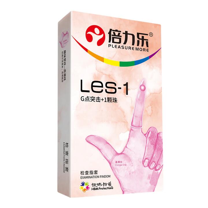 Pleasuremore Finger Cots Les-1 - 6 Pieces with 2 Soft Beads